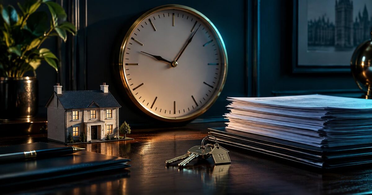 The 60-day CGT reporting rule A clock beside a stack of documents and house keys, illustrating the 60-day Capital Gains Tax reporting deadline