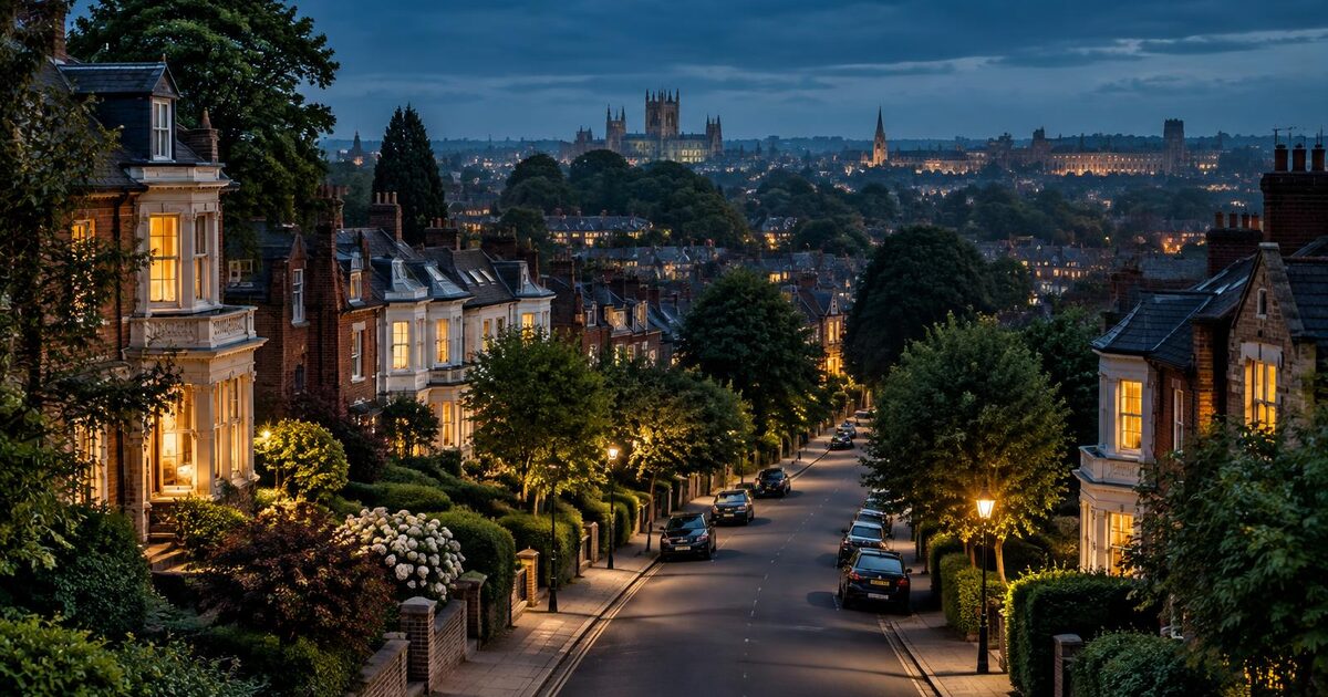 What is my house actually worth? A leafy British residential street of period homes at dusk, illustrating how UK house values are established